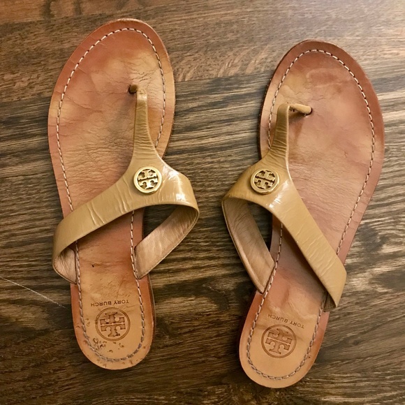 Tory Burch Tan Leather Sandals - Picture 3 of 4